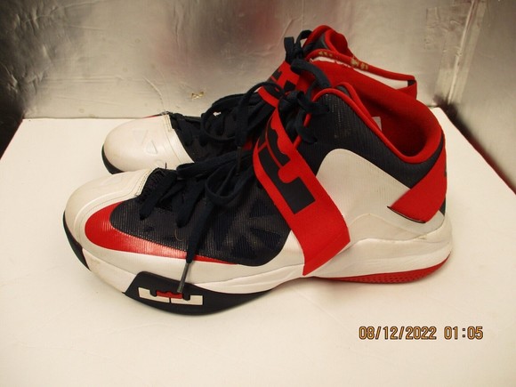 Nike LeBron Zoom Soldier 6 USA Size 10.5 525015-101 Basketball Sneakers Shoe main image 8